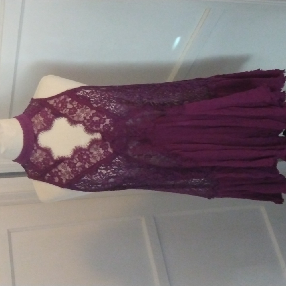 Free people purple tell tale heart dress